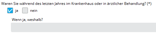 Frage Ja wenn Ja