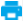 Blauer Drucker Symbol