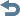 Gebogener Pfeil zurück Symbol